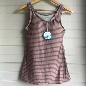 Summer Women’s Striped Boat Neck Striped Tank Top - XS